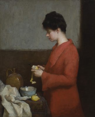 Girl Pealing Lemons (Carl John David Nordell)