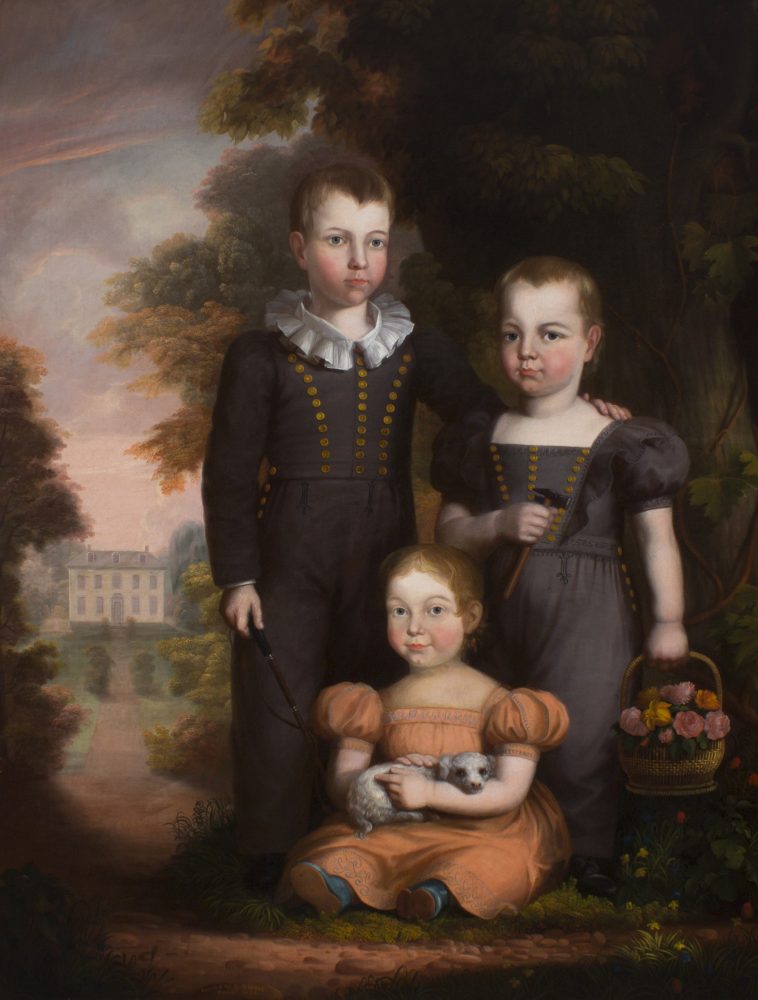 Caroline Elizabeth Thomas with her Brothers (Robert Street)