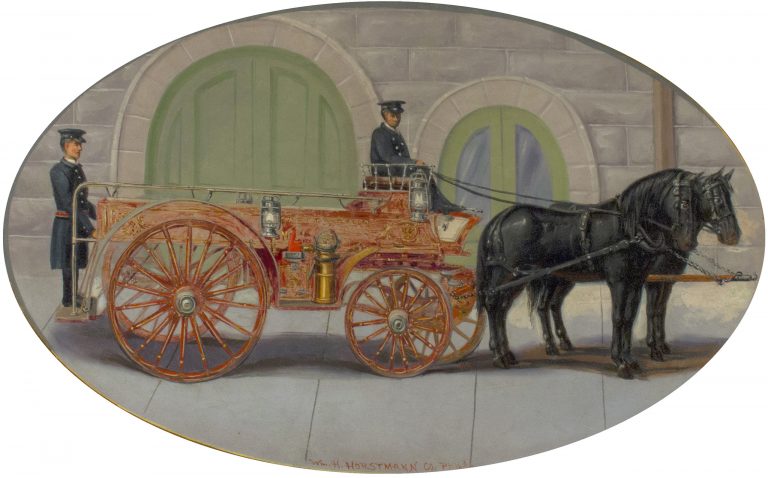 Firemen and Horses (American Unknown)