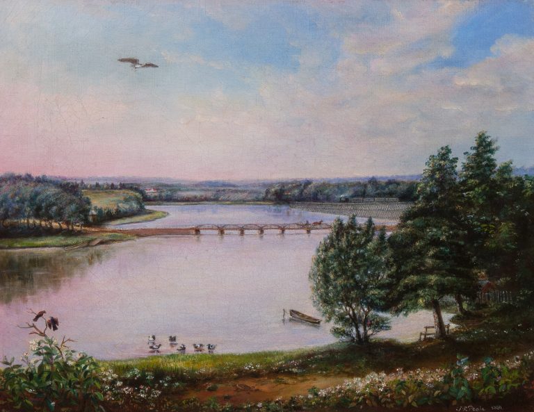 A View of the Shrewsbury River from John Hoffmire's House (Titian Ramsay Peale)