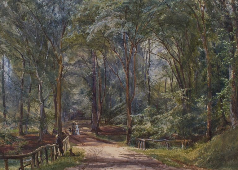 Road Through the Woods with Figures (John Faulkner)