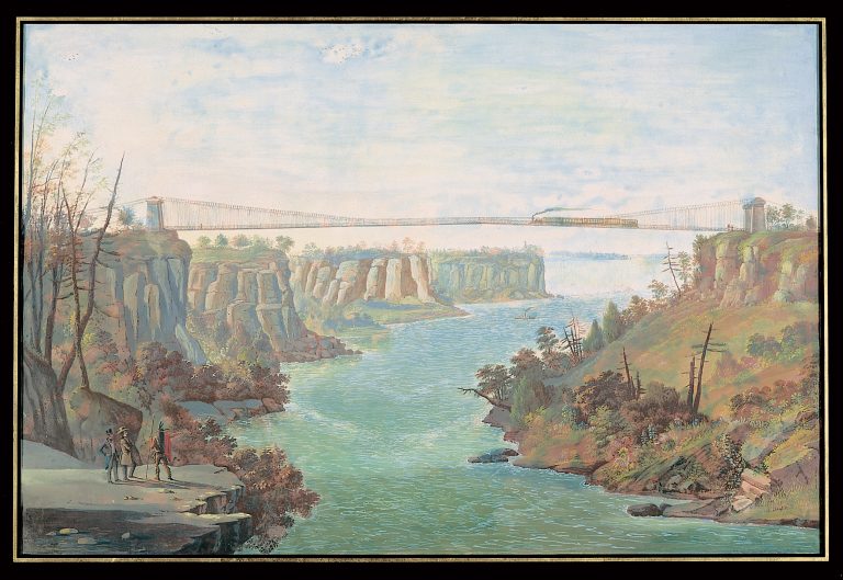 Suspension Bridge over the Niagara (Nicolino Calyo)