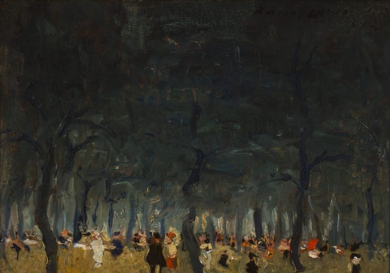 Promenade in The Prater, Vienna (Anton Ruzicka-Lautenschlager)