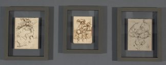 Three Surrealist Drawings FRAMED (Leon Kelly)